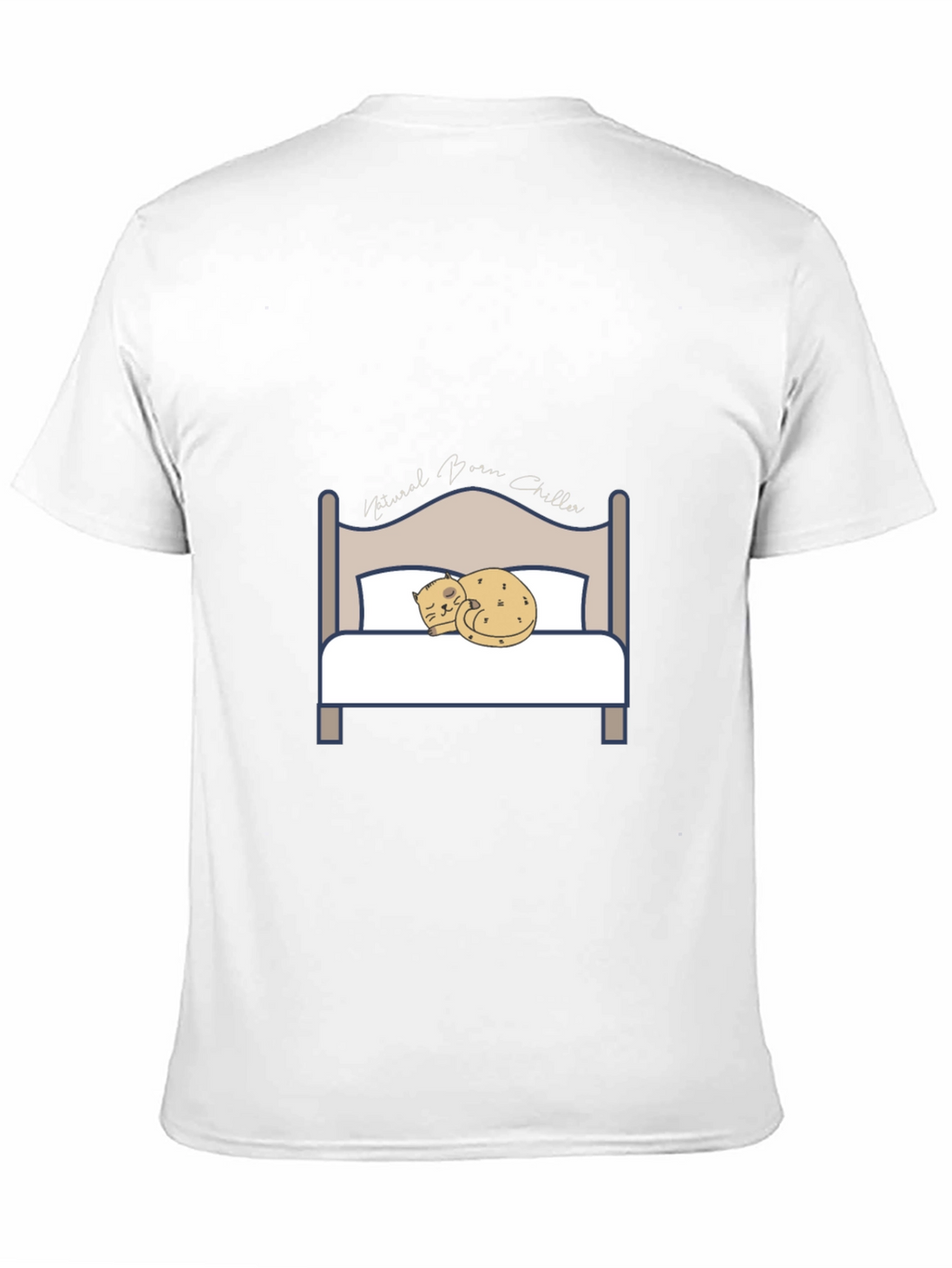 Natural Born Chiller Cat Bed T-Shirt