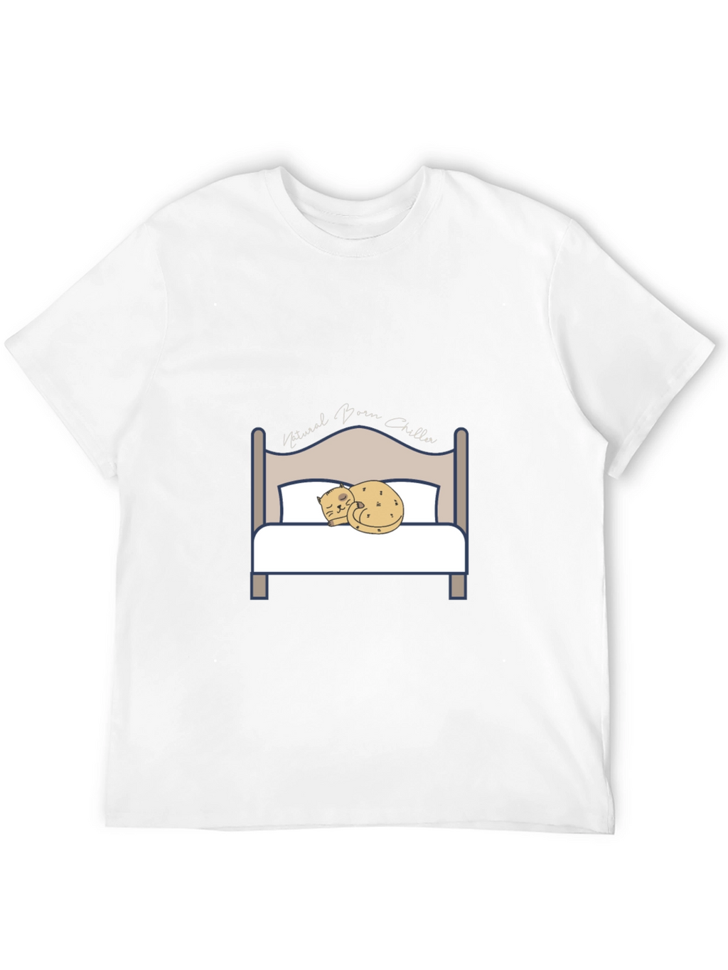Natural Born Chiller Cat Bed T-Shirt