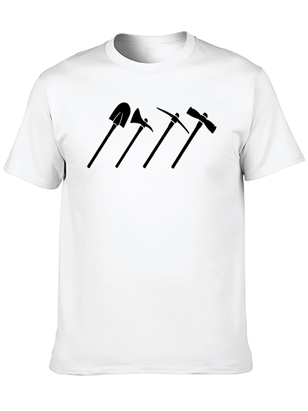 Tools Silhouette Mens Black Crew Neck T-Shirt