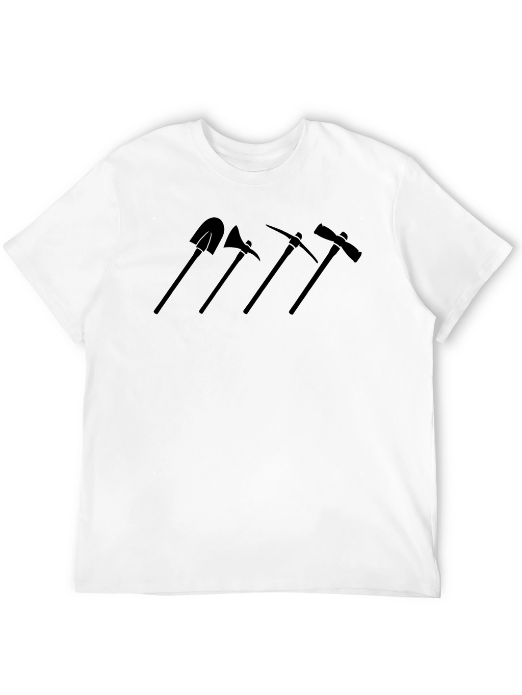 Tools Silhouette Mens Black Crew Neck T-Shirt