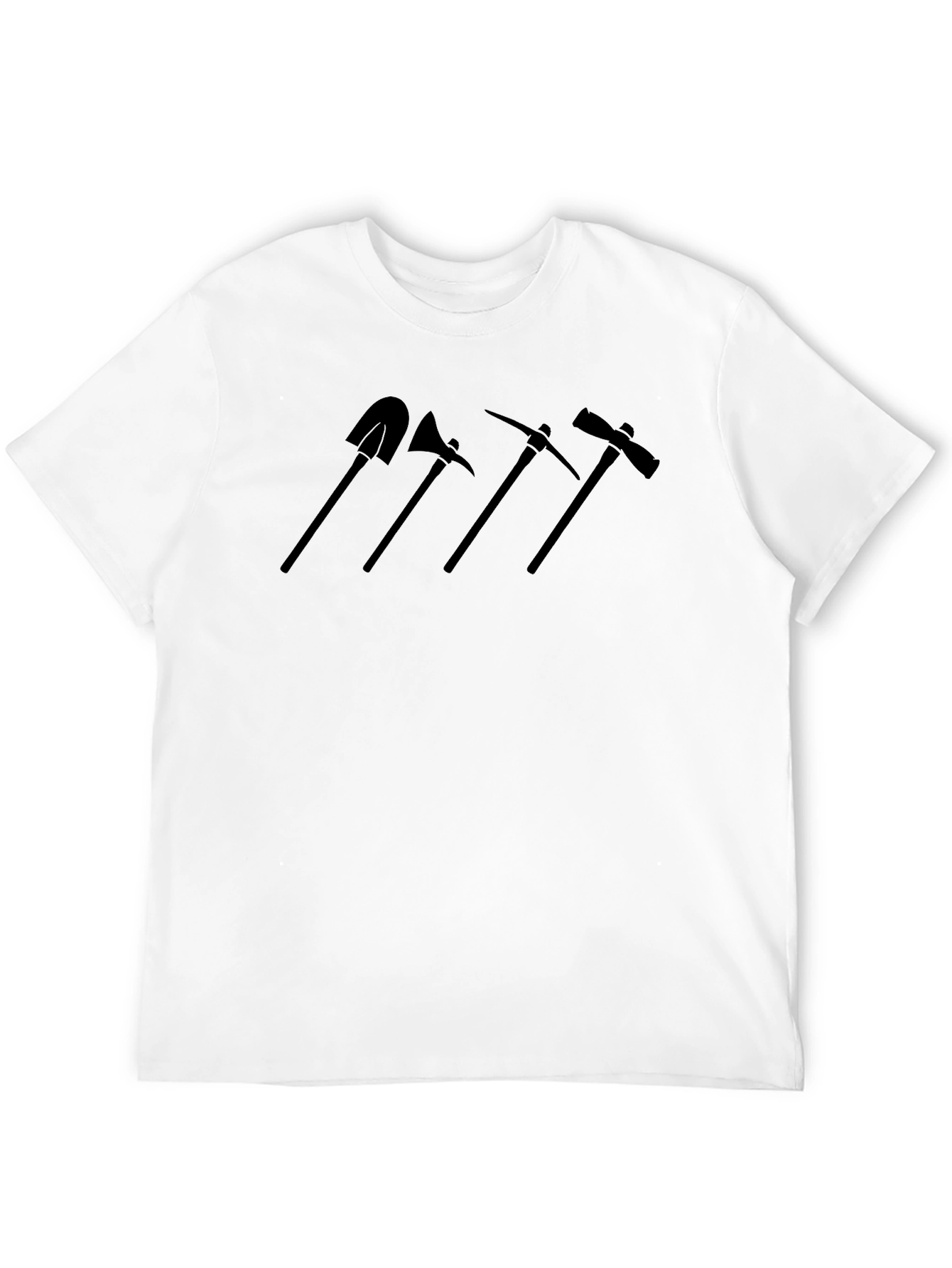 Tools Silhouette Mens Black Crew Neck T-Shirt