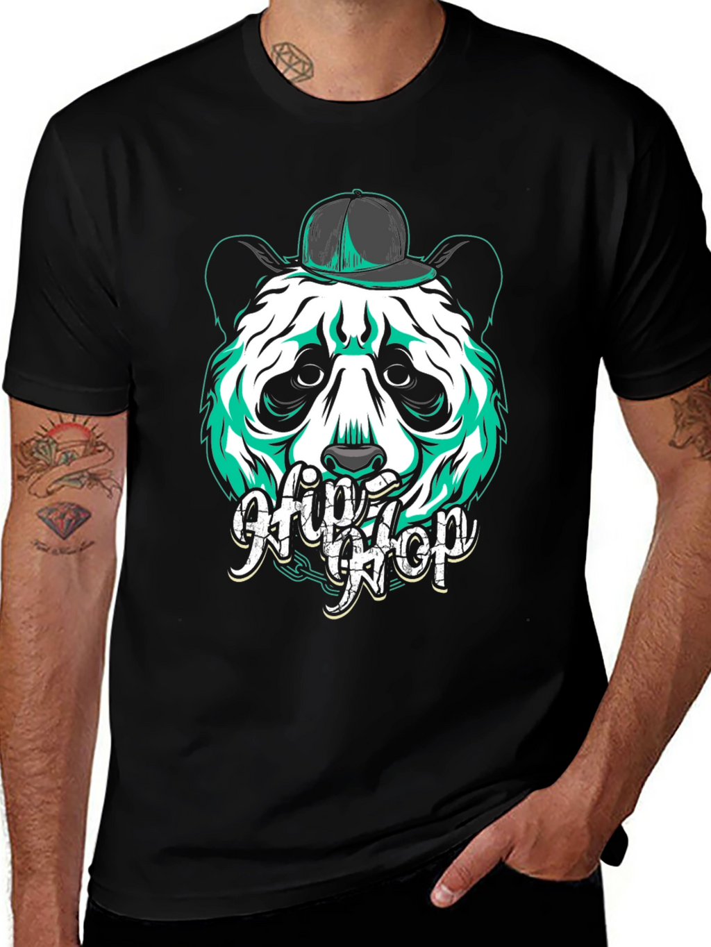 Hip Hop Panda Graphic Tee