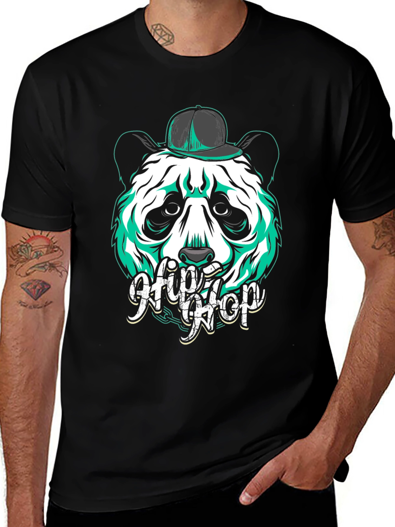 Hip Hop Panda Graphic Tee