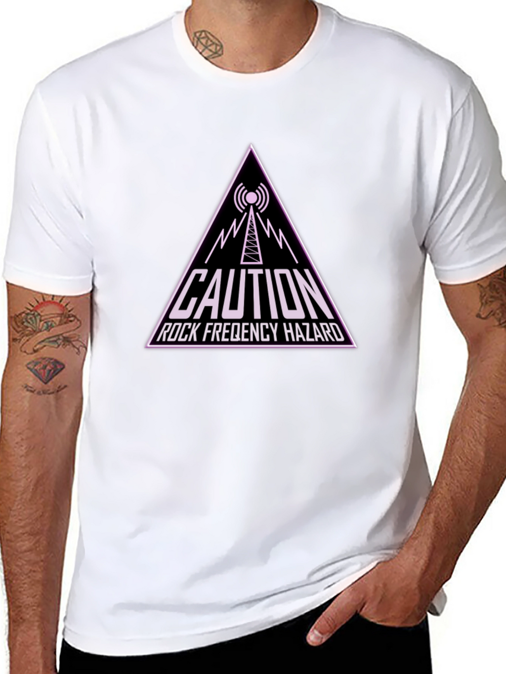 Caution Rock Frequency Hazard T-Shirt