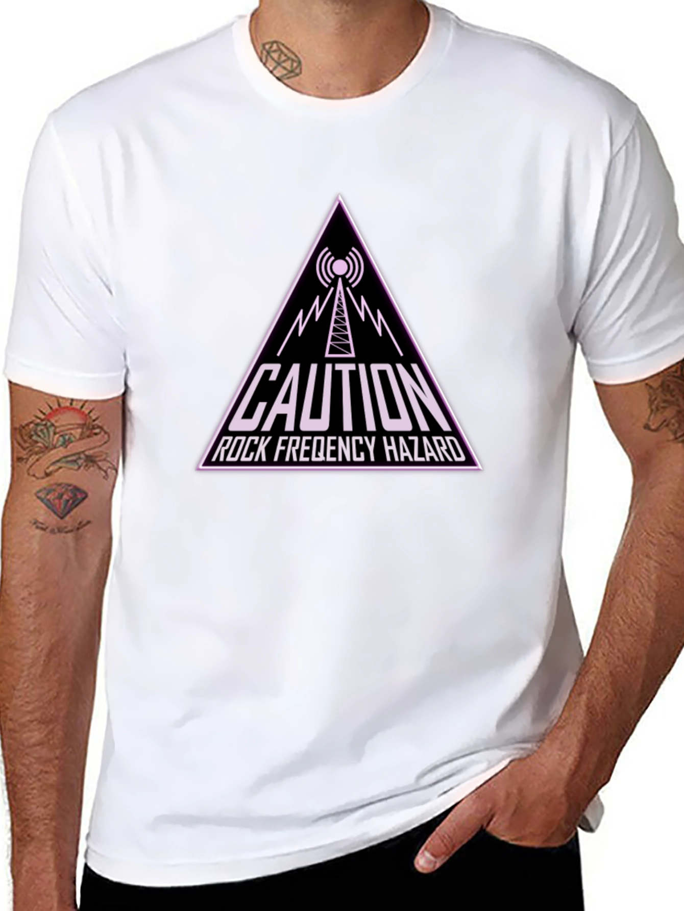 Caution Rock Frequency Hazard T-Shirt