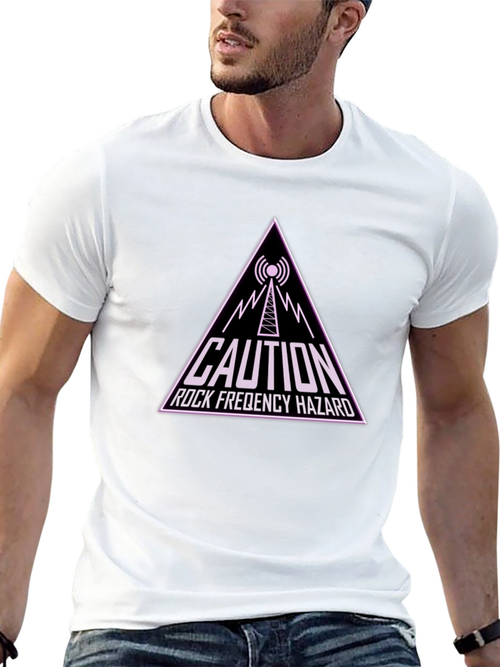 Caution Rock Frequency Hazard T-Shirt