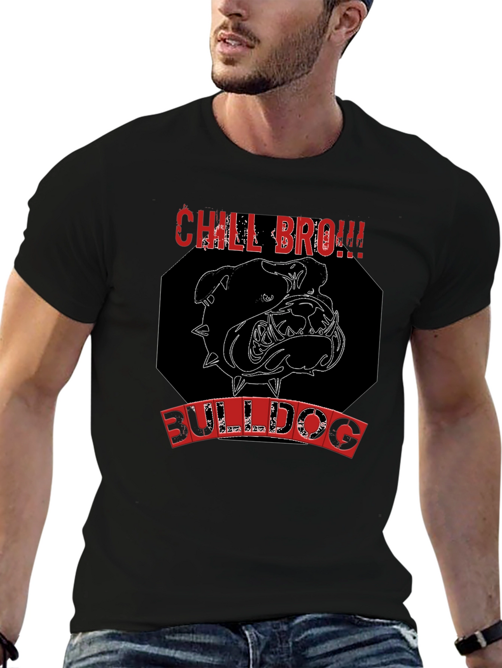 Chill Bro Bulldog Graphic Tee
