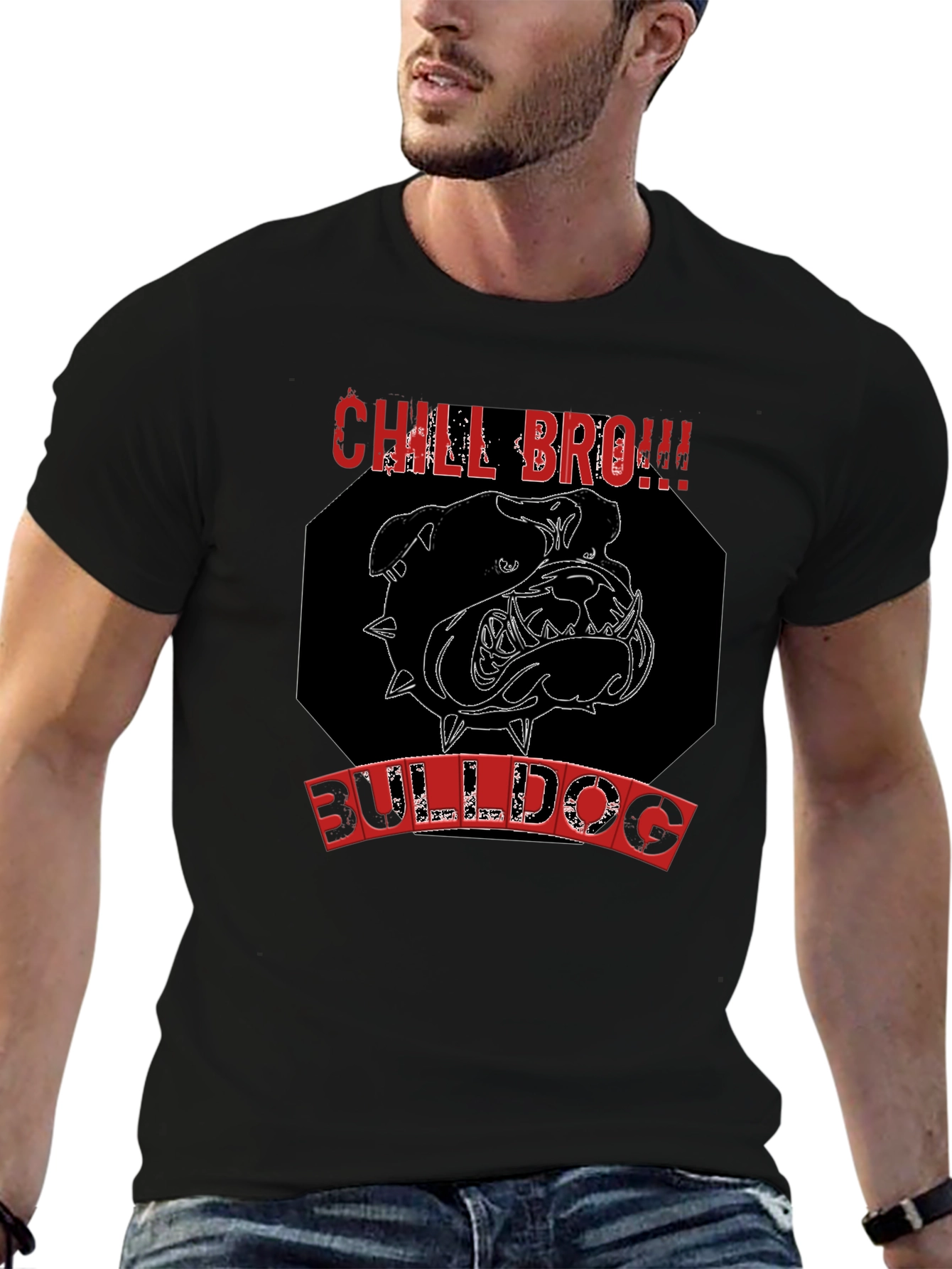 Chill Bro Bulldog Graphic Tee