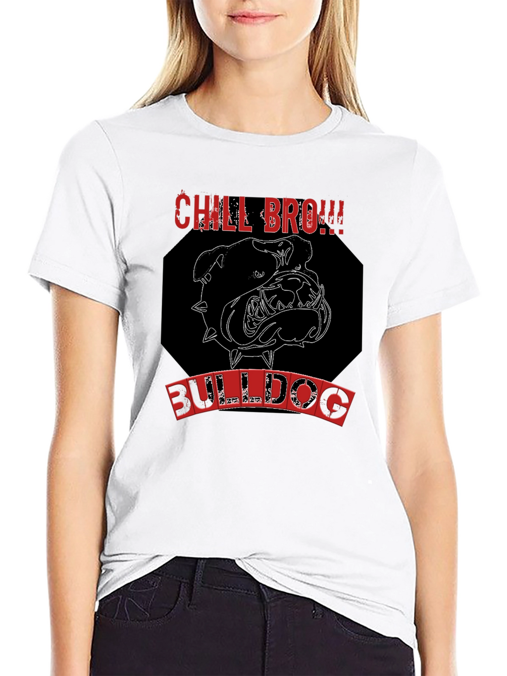 Chill Bro Bulldog Graphic Tee