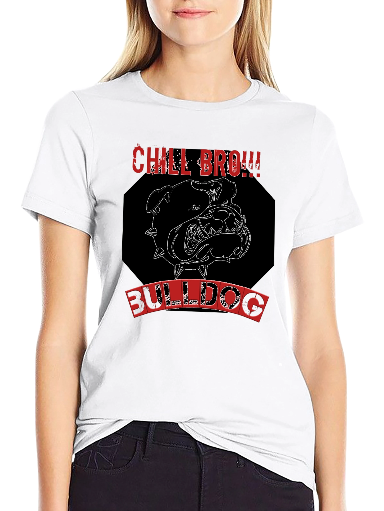 Chill Bro Bulldog Graphic Tee