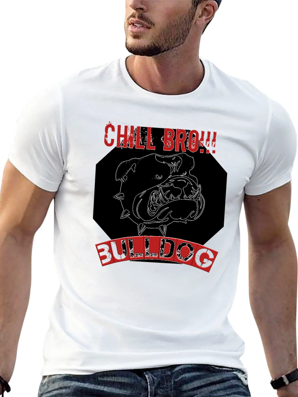 Chill Bro Bulldog Graphic Tee