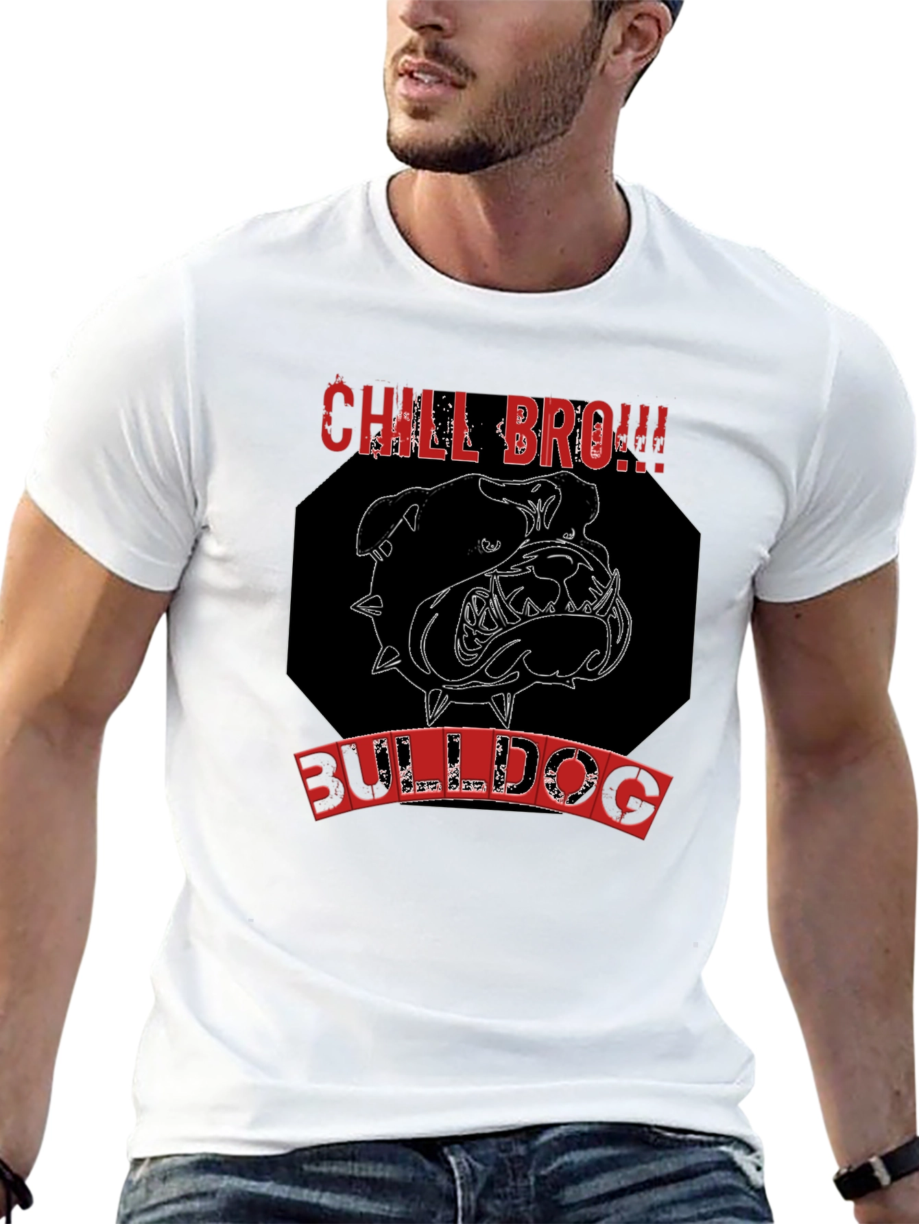 Chill Bro Bulldog Graphic Tee