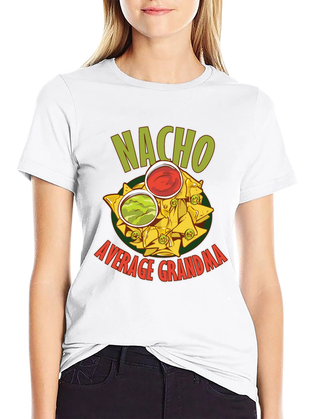 Nacho Average Grandma Graphic T-Shirt