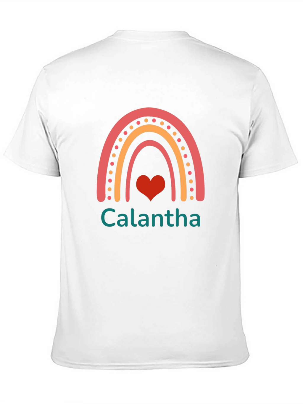 Rainbow Heart Calantha Custom T-Shirt