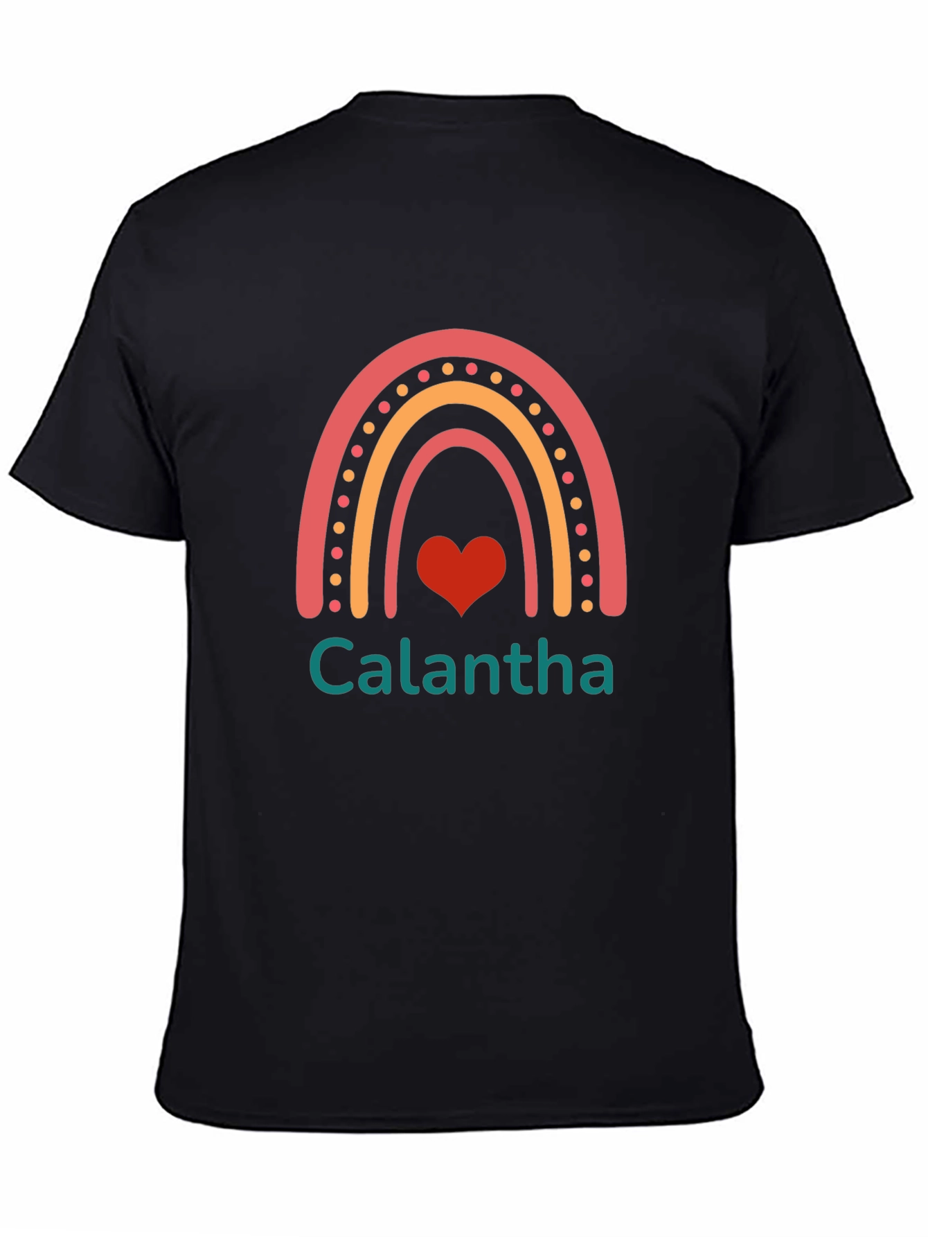 Rainbow Heart Calantha Custom T-Shirt