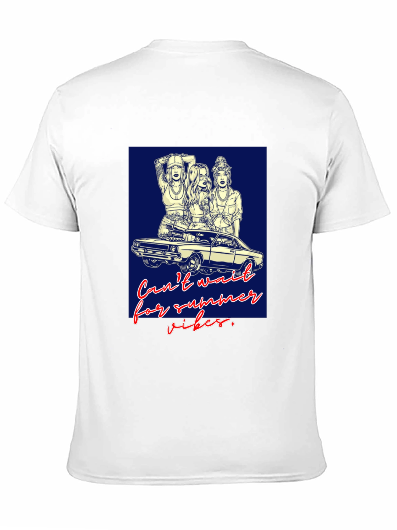 Summer Vibes Graphic Tee - Car & Women