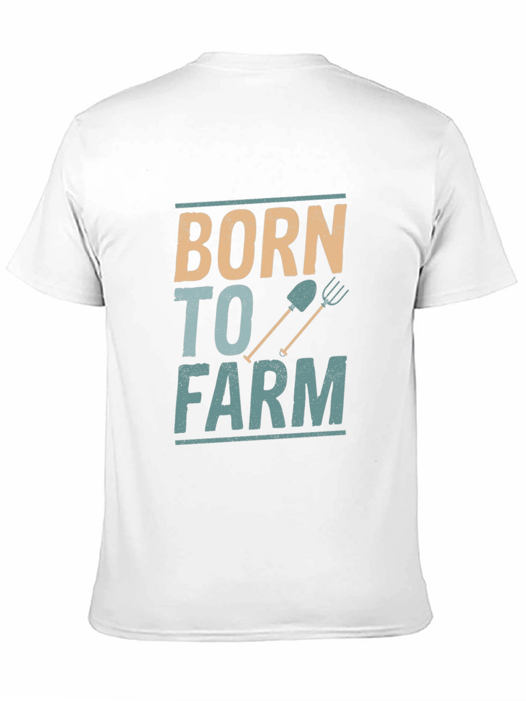 Born to Farm Black Cotton Graphic Tee