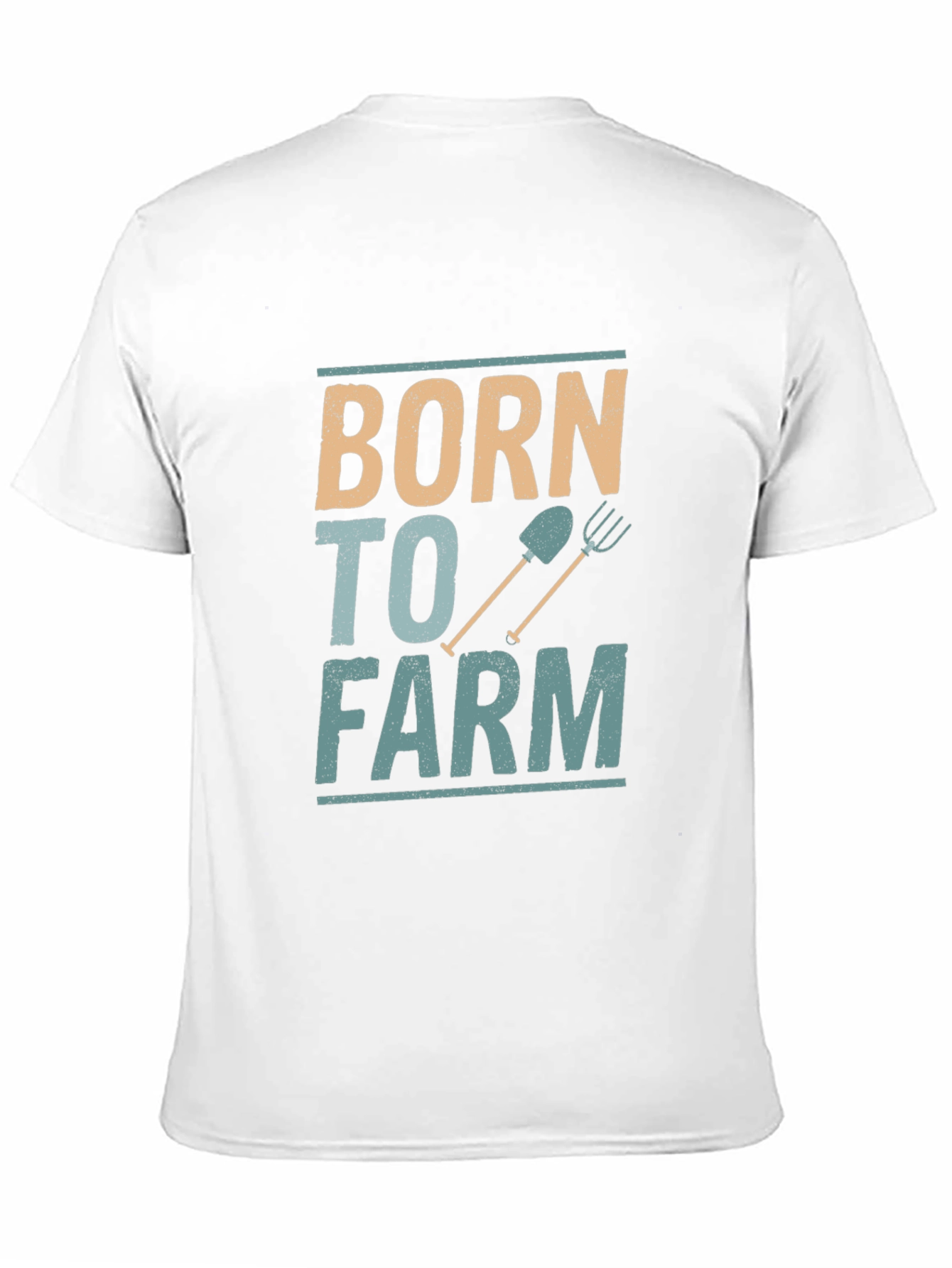 Born to Farm Black Cotton Graphic Tee