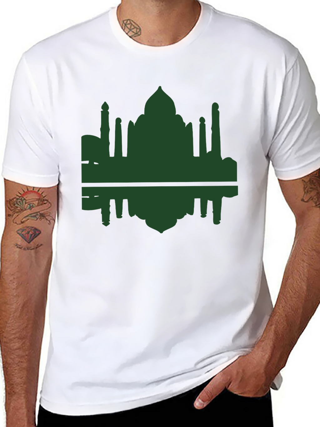 Taj Mahal Silhouette Graphic Tee