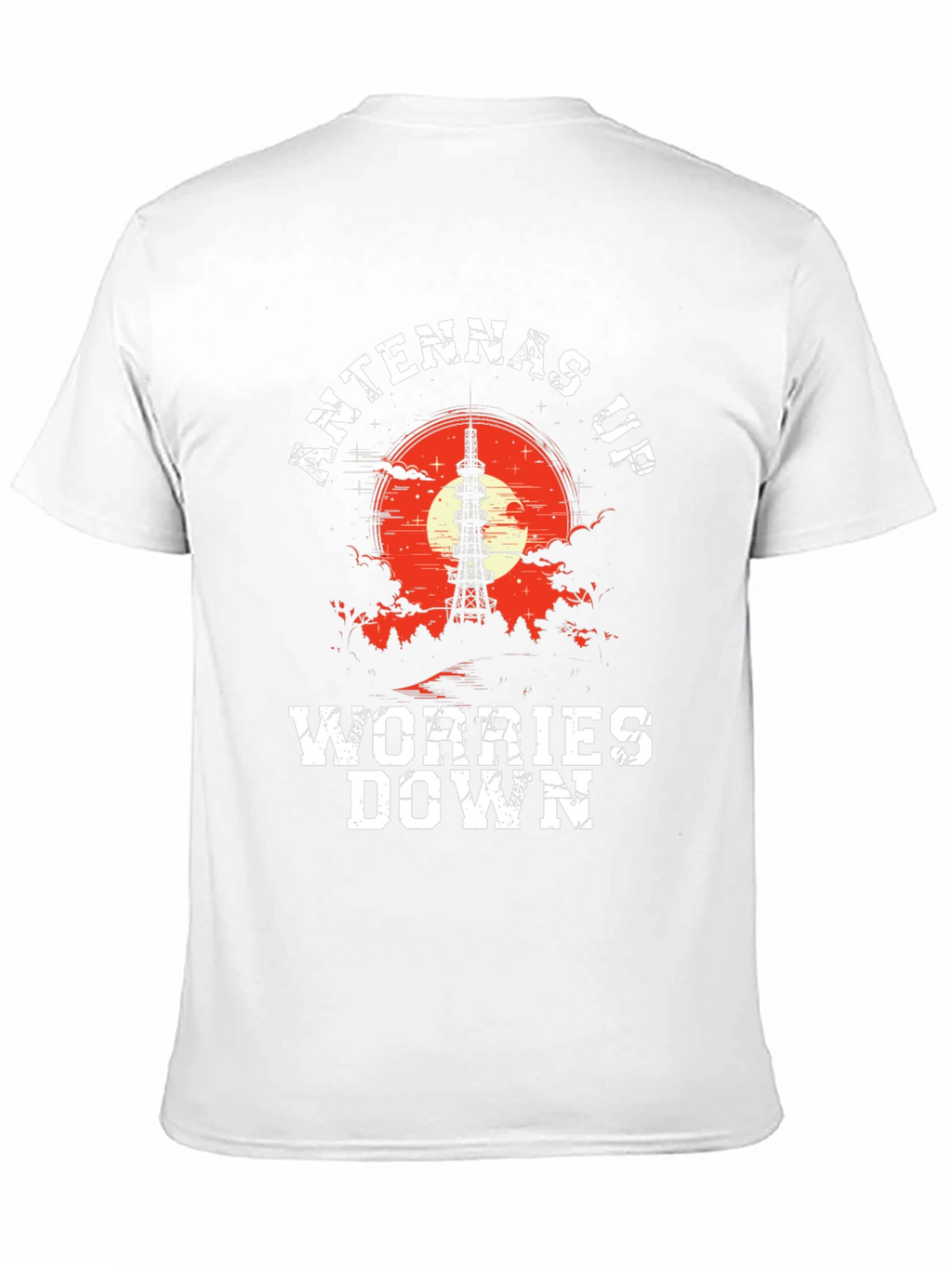 Antennas Up Worries Down Graphic Tee