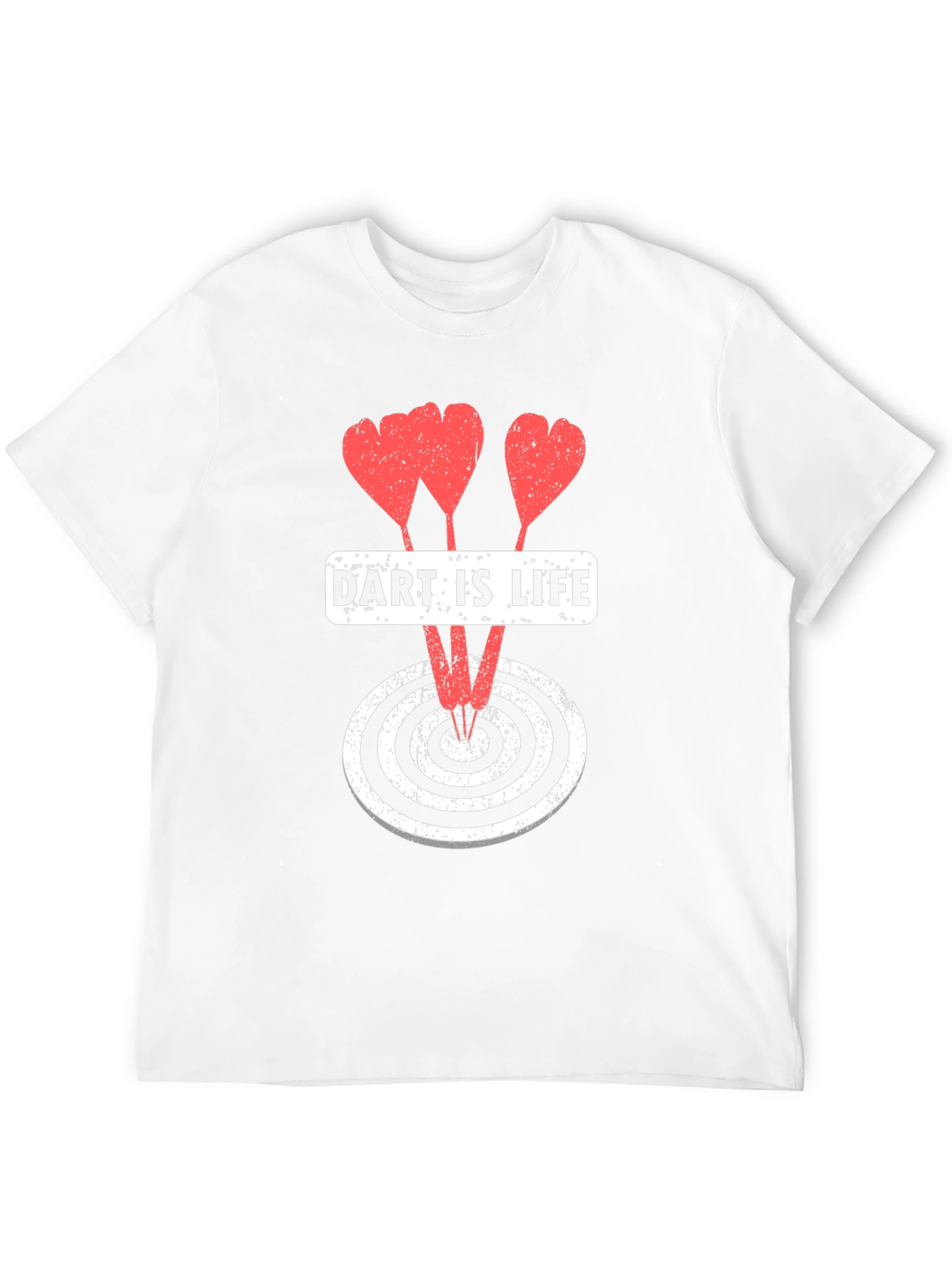 Dart Is Life Graphic Tee - Casual Black T-Shirt