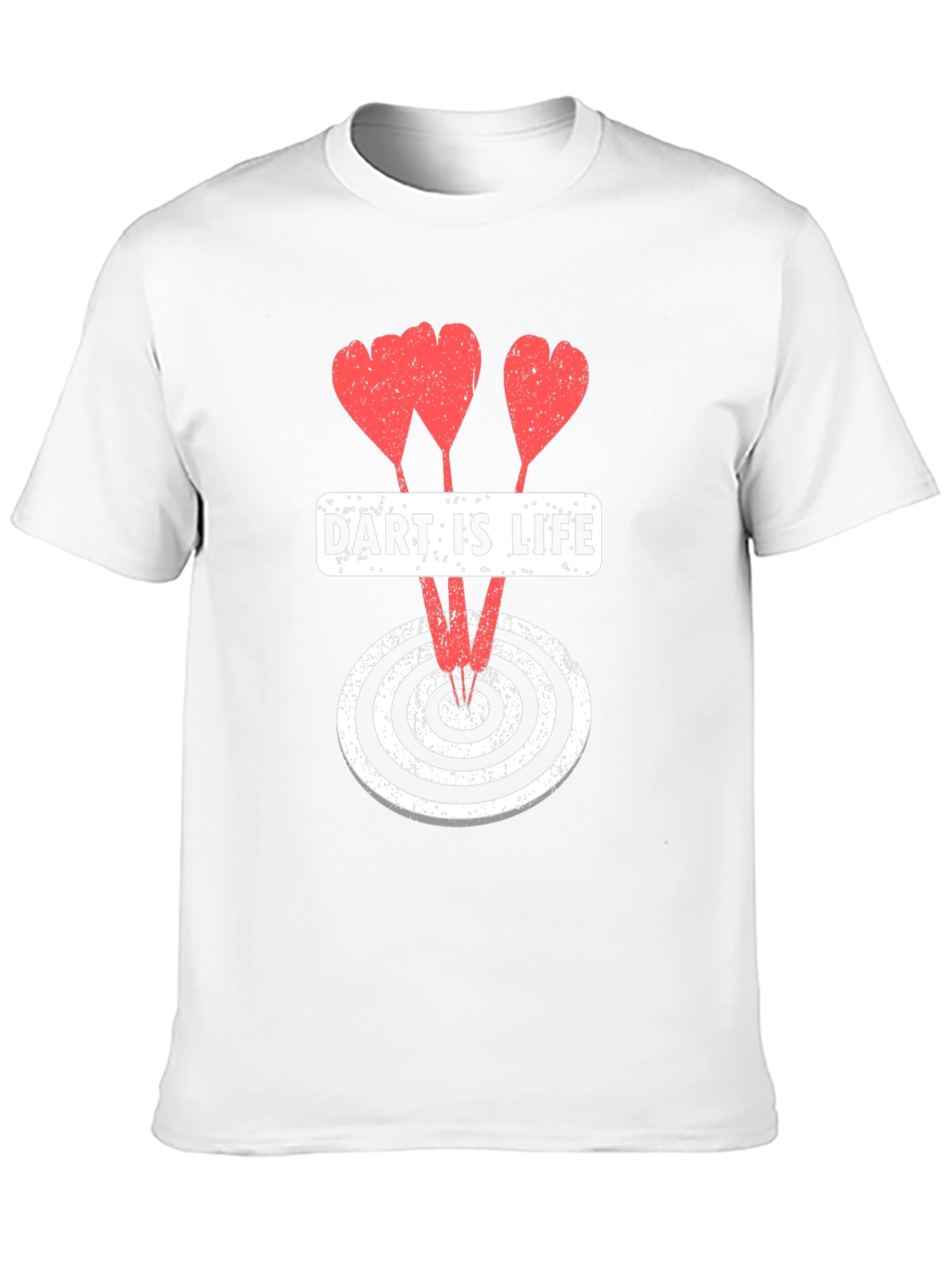 Dart Is Life Graphic Tee - Casual Black T-Shirt
