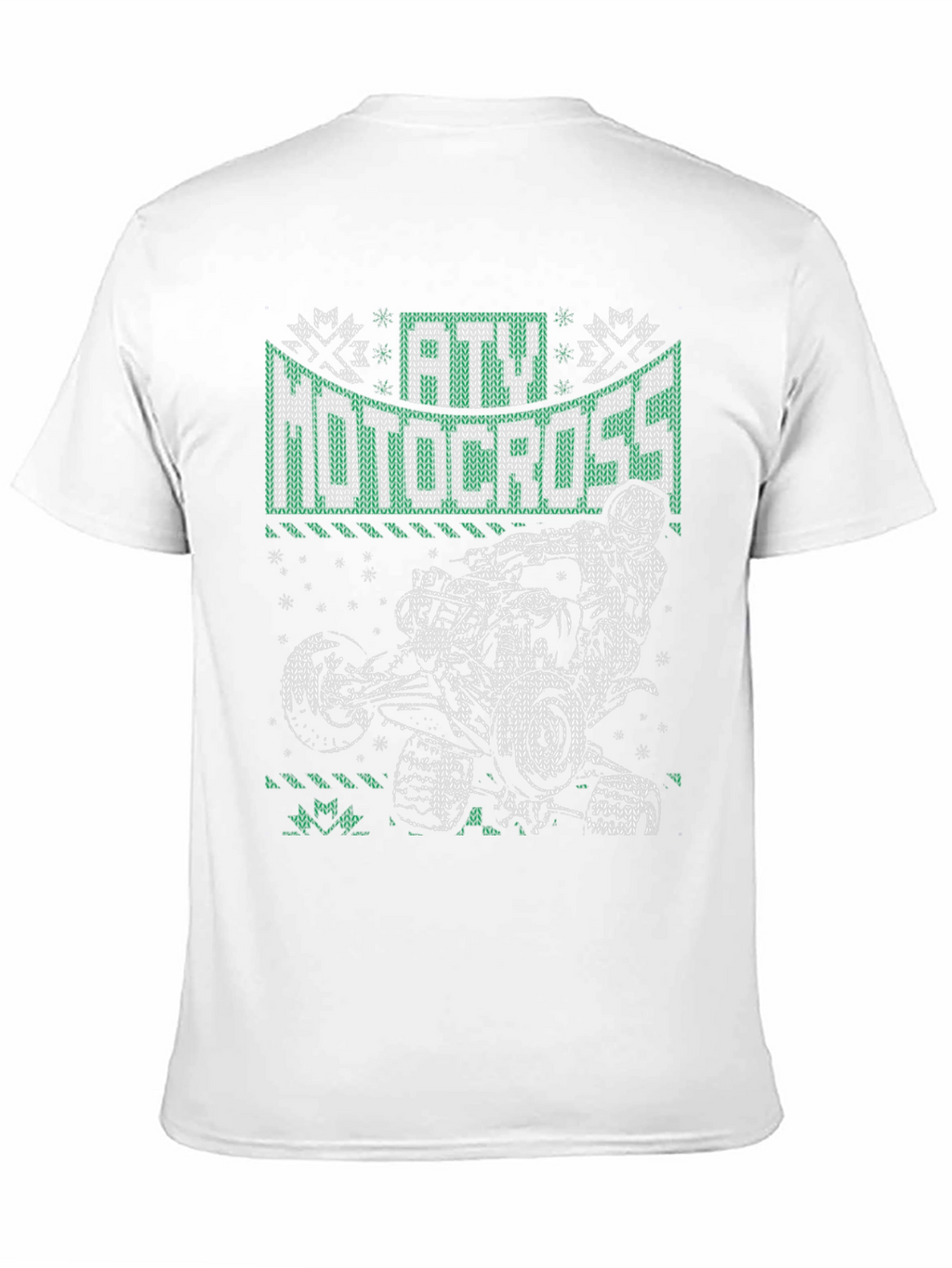 ATV Motocross Ugly Sweater Style T-Shirt