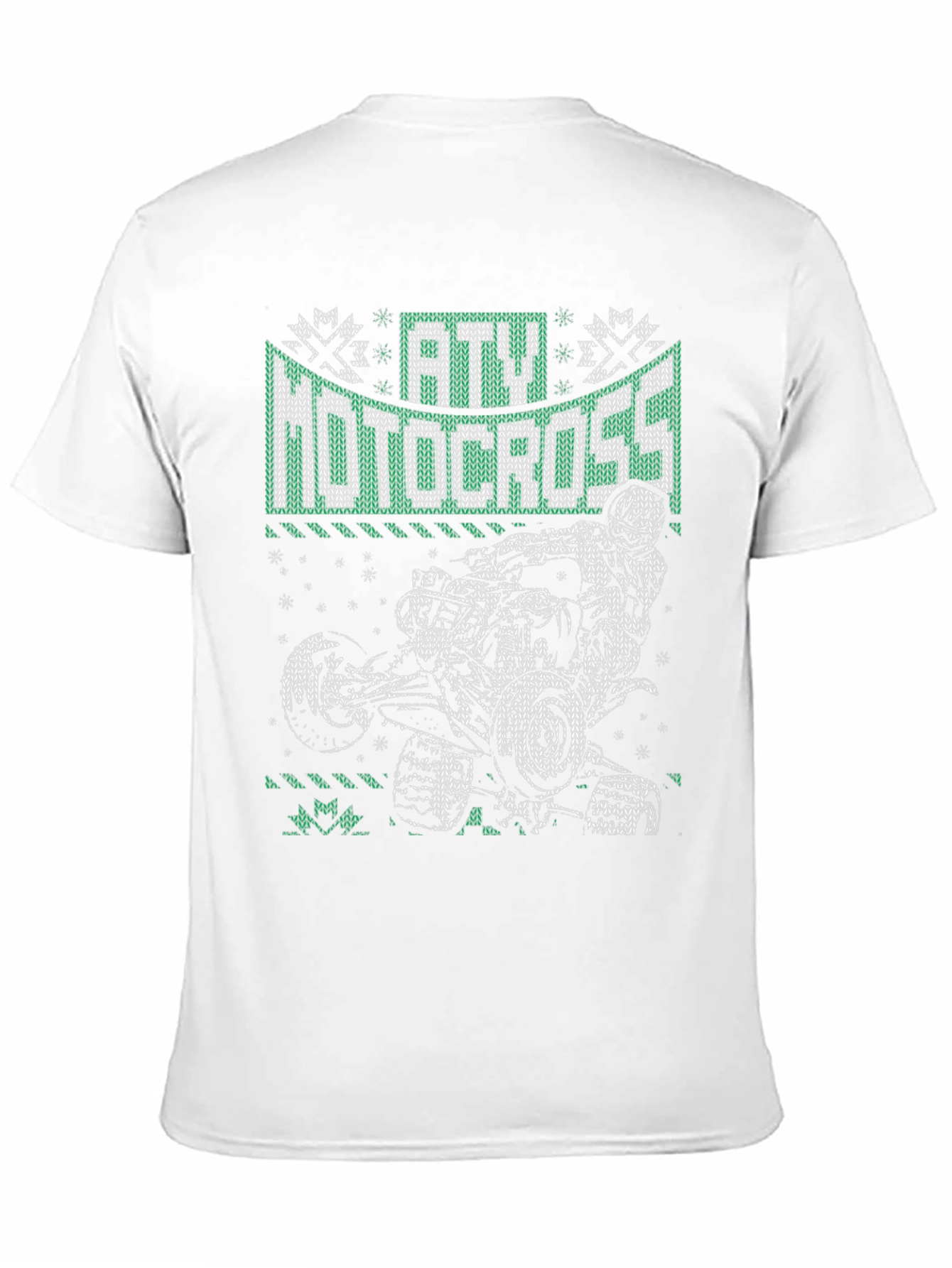 ATV Motocross Ugly Sweater Style T-Shirt