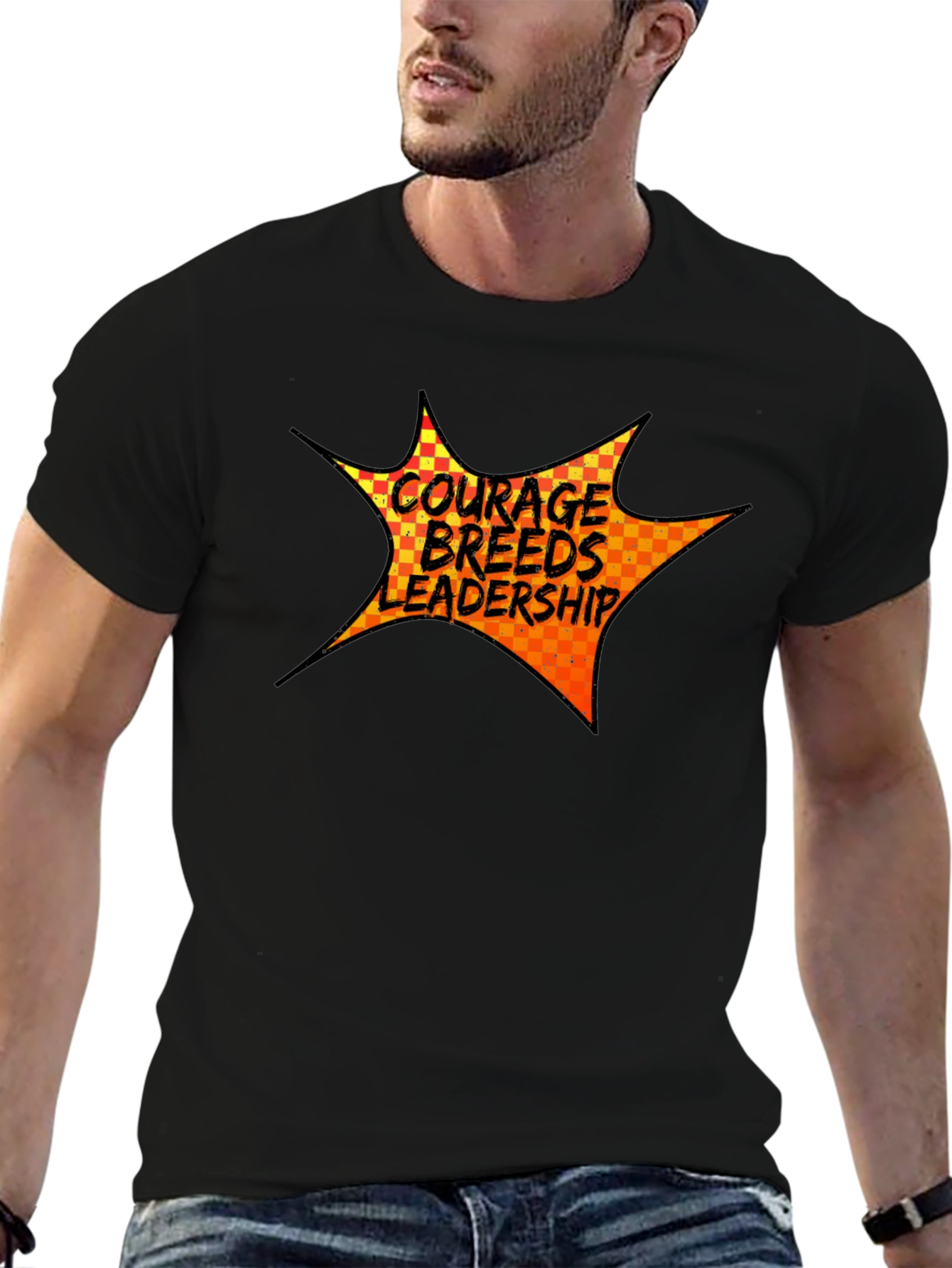 Courage Breeds Leadership Graphic Tee