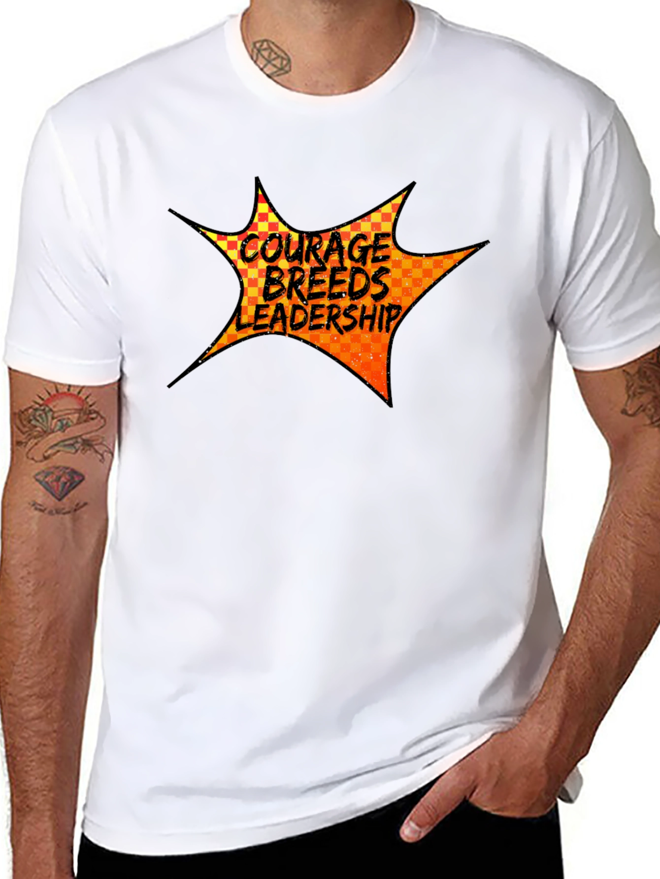 Courage Breeds Leadership Graphic Tee