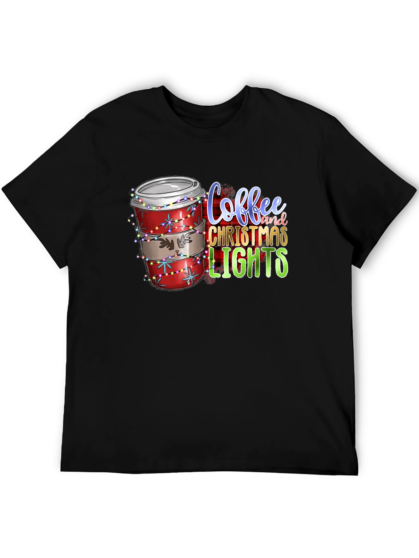Coffee and Christmas Lights T-Shirt