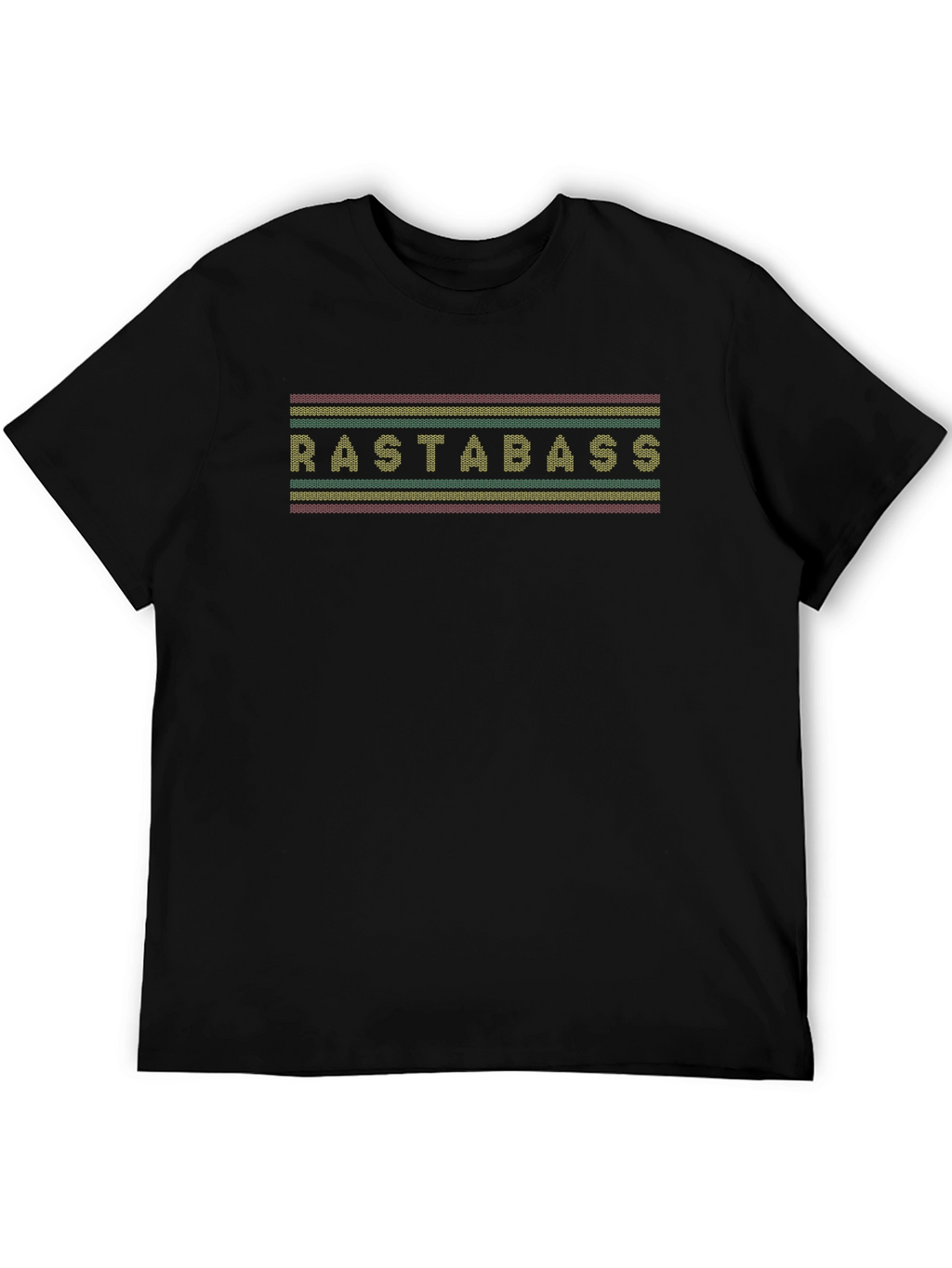 RastaBass Reggae T-Shirt - Red Yellow Green