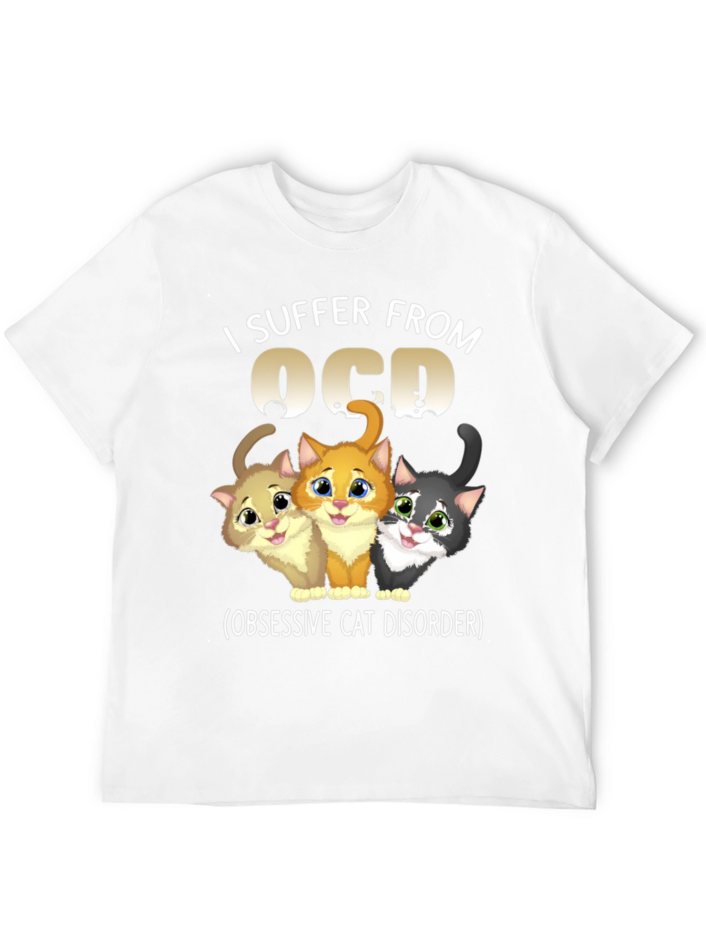 OCD Obsessive Cat Disorder Graphic T-Shirt