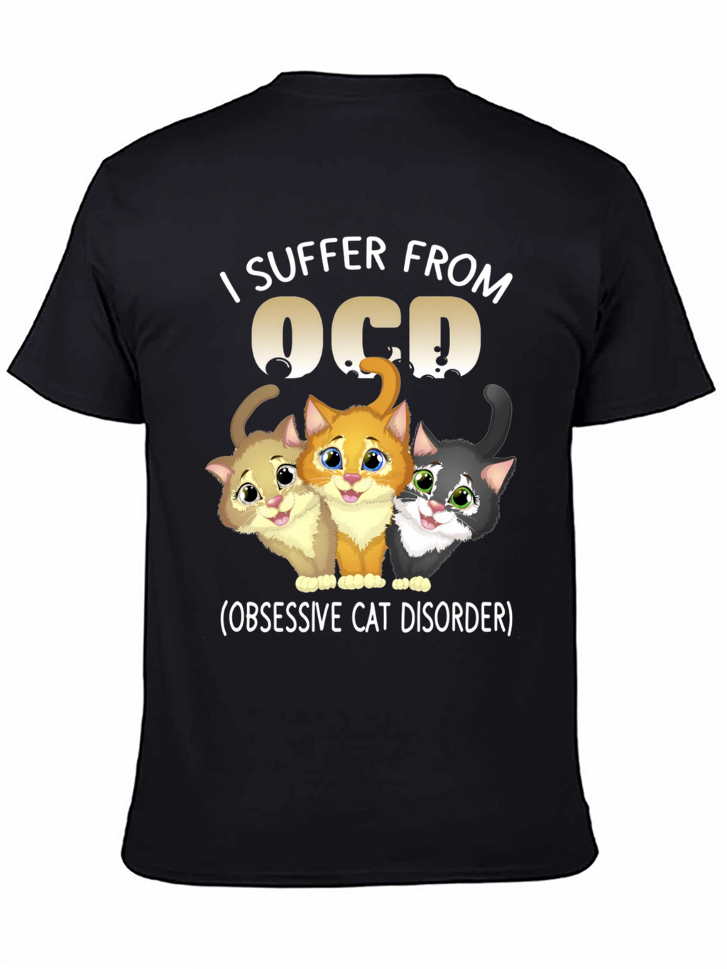 OCD Obsessive Cat Disorder Graphic T-Shirt