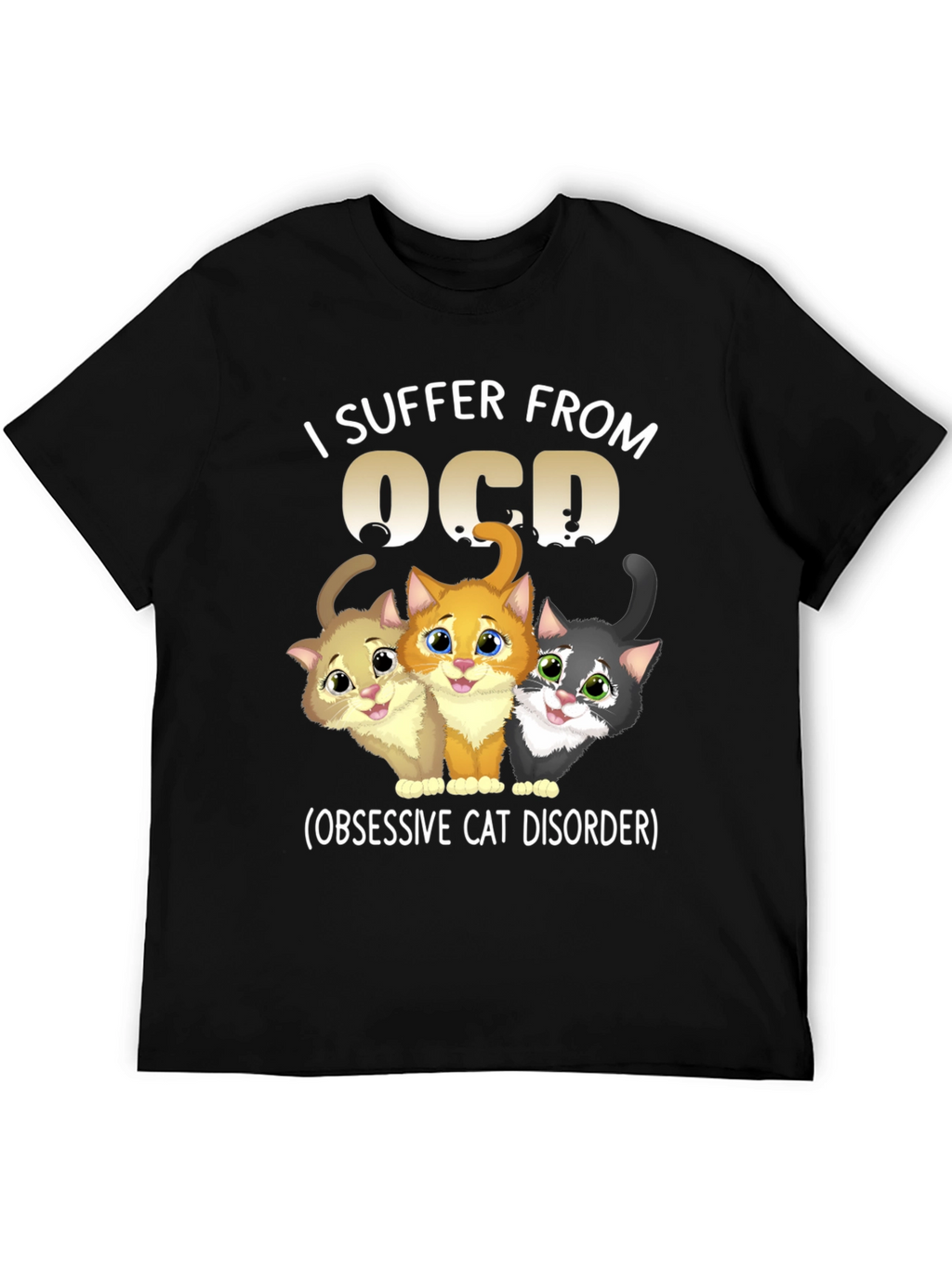 OCD Obsessive Cat Disorder Graphic T-Shirt