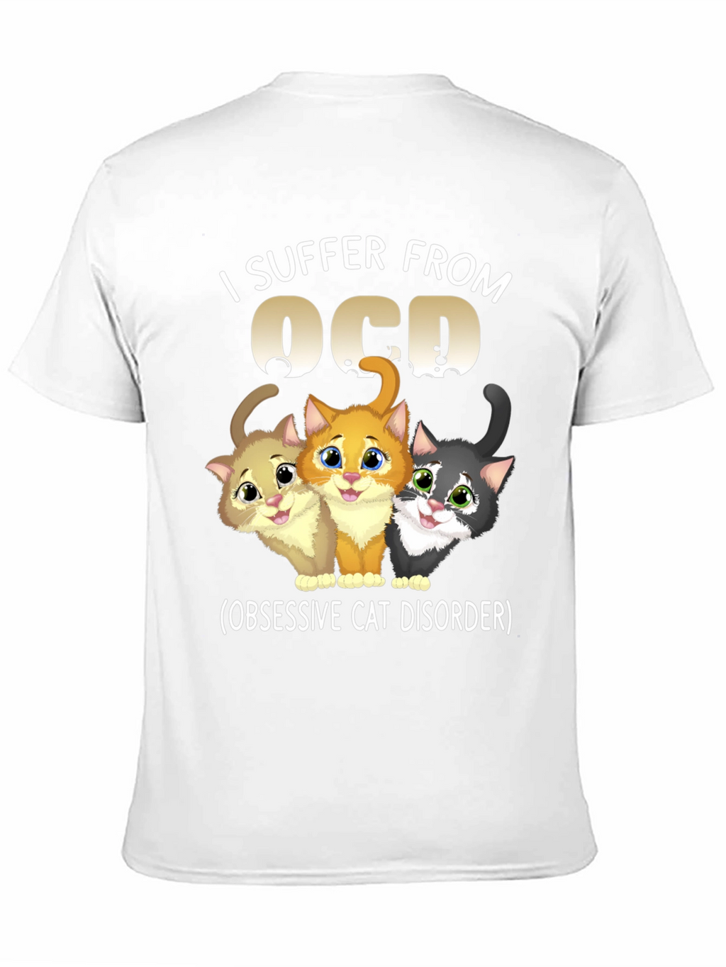 OCD Obsessive Cat Disorder Graphic T-Shirt
