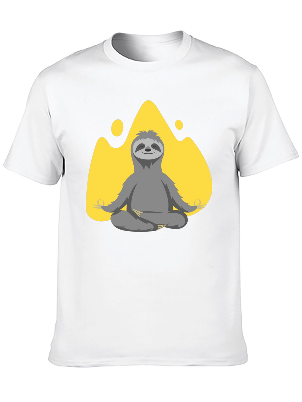 Meditating Sloth Graphic T-Shirt