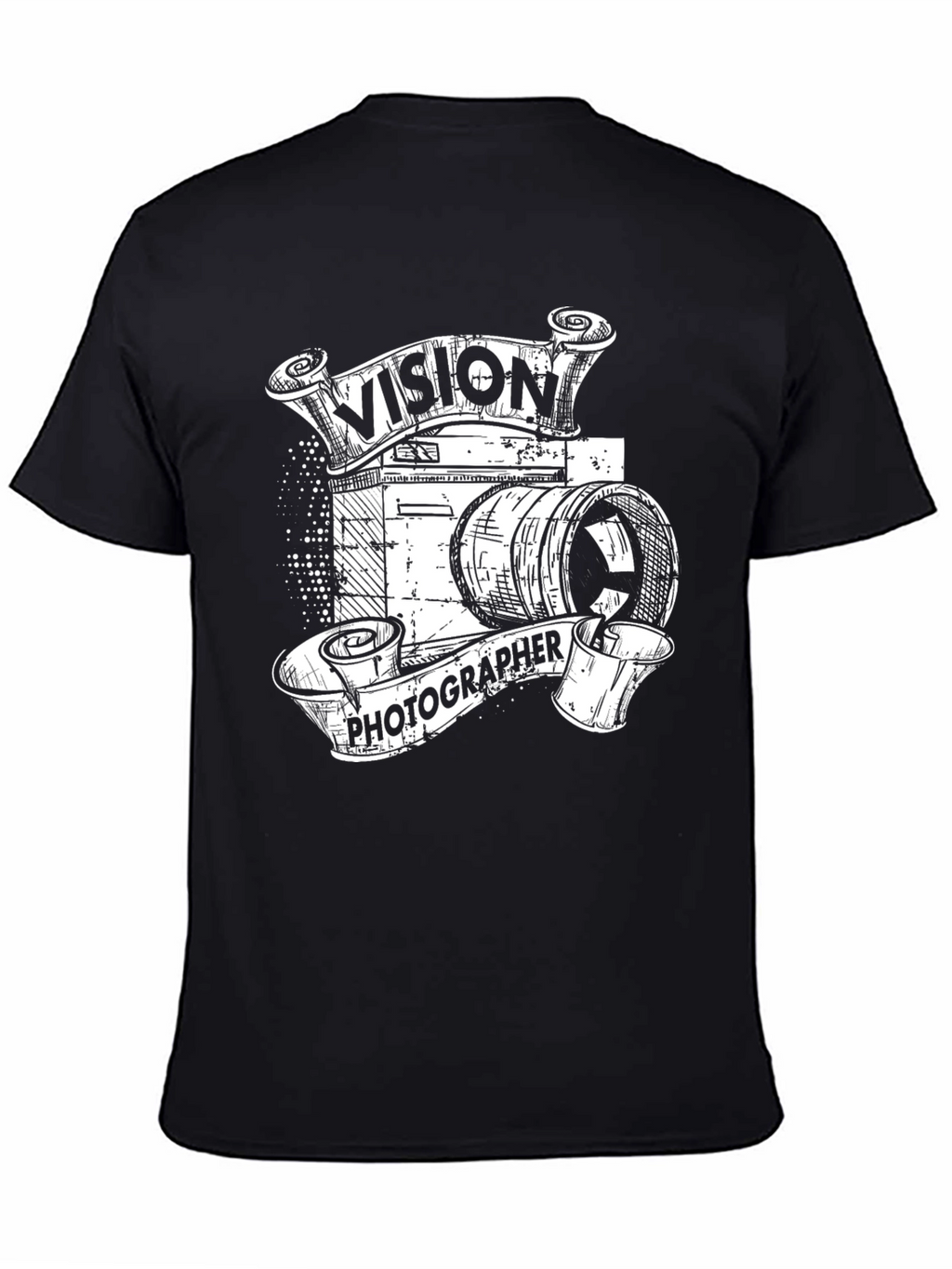 Vision Photographer Black Graphic T-Shirt