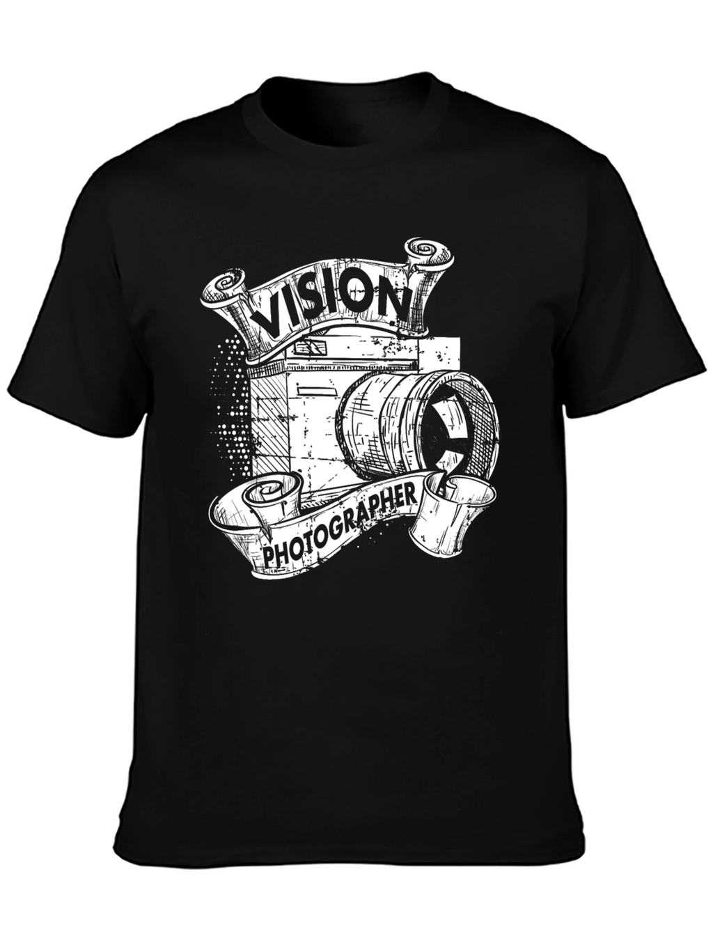 Vision Photographer Black Graphic T-Shirt