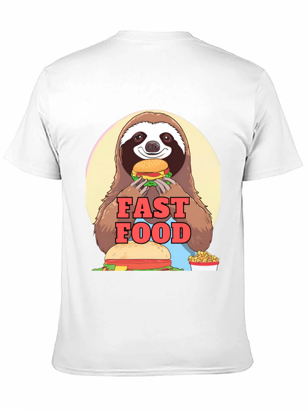Sloth Fast Food T-Shirt - Funny Graphic Tee