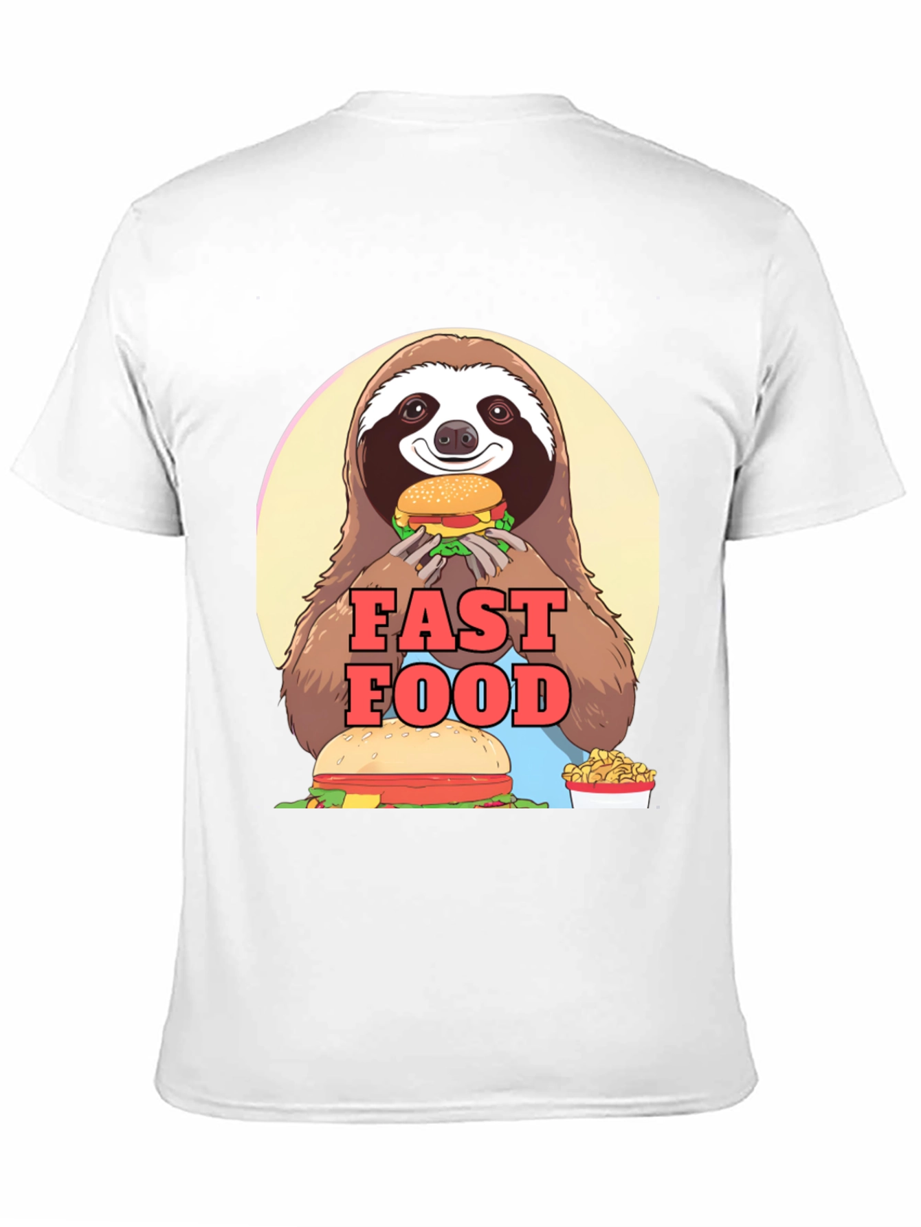 Sloth Fast Food T-Shirt - Funny Graphic Tee