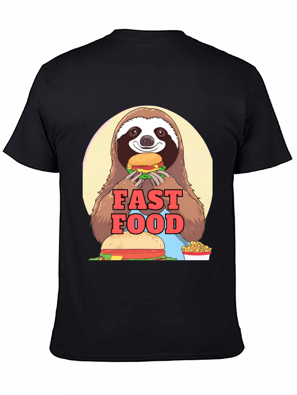 Sloth Fast Food T-Shirt - Funny Graphic Tee