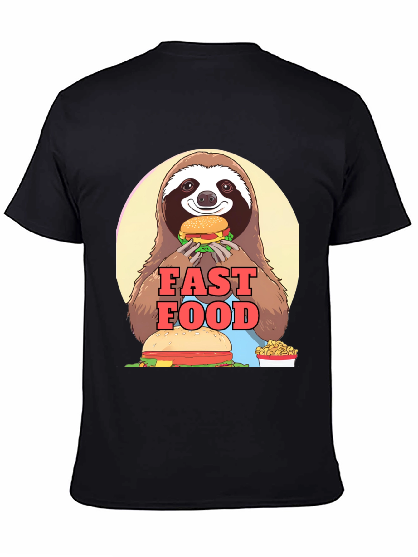 Sloth Fast Food T-Shirt - Funny Graphic Tee