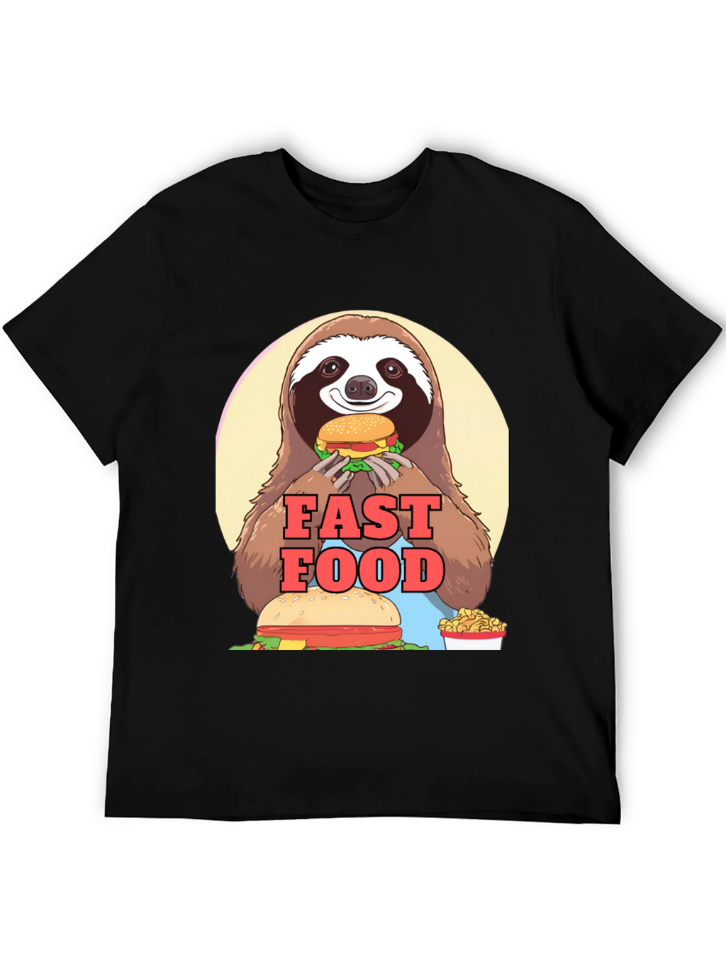 Sloth Fast Food T-Shirt - Funny Graphic Tee