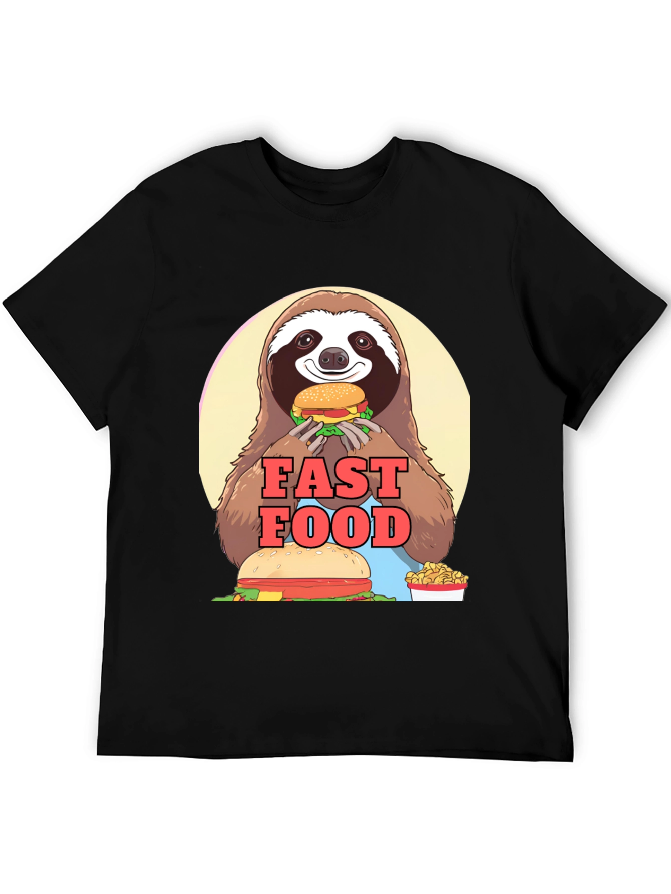 Sloth Fast Food T-Shirt - Funny Graphic Tee