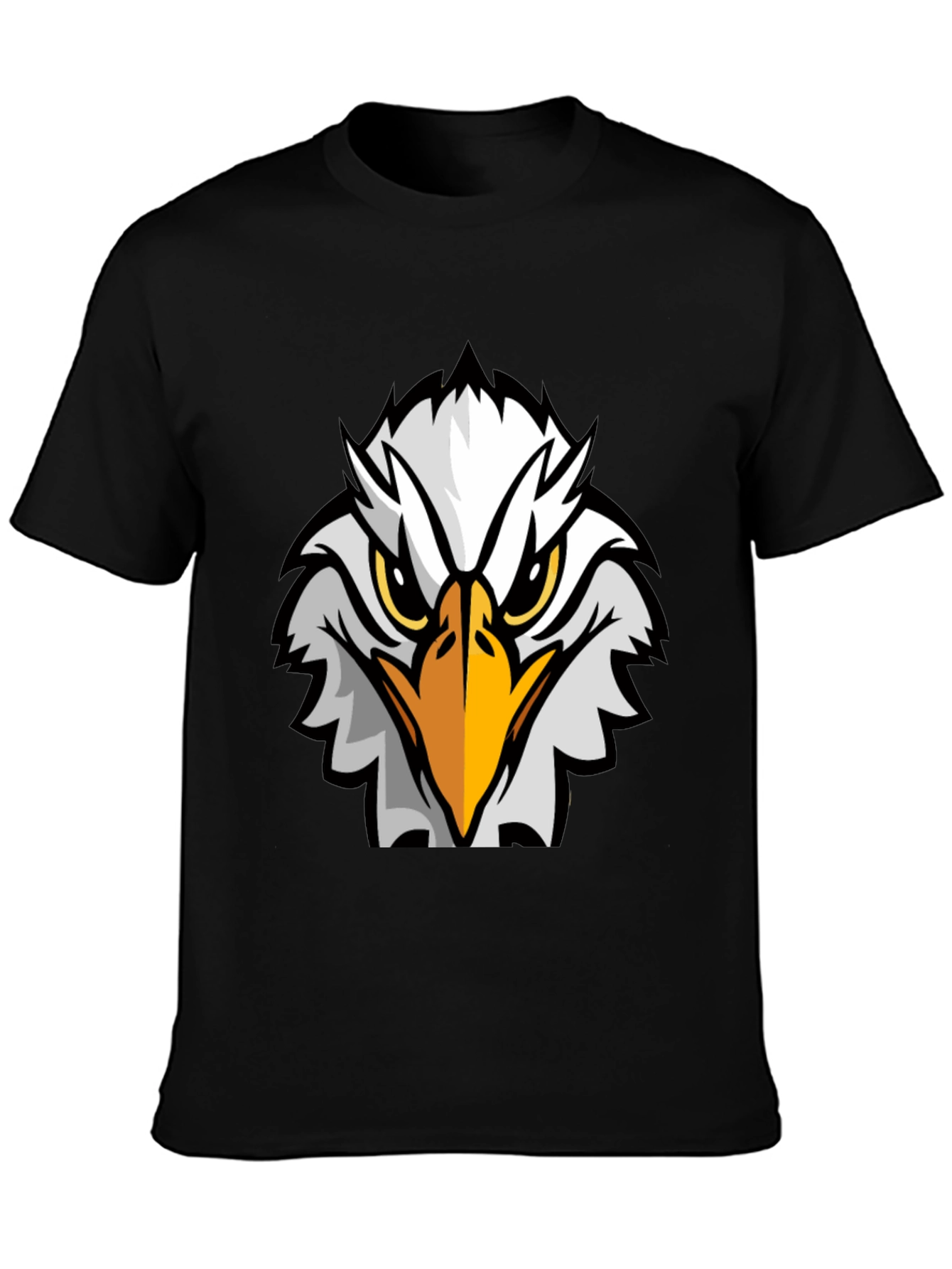 Eagle Graphic Black T-Shirt - Bold Design
