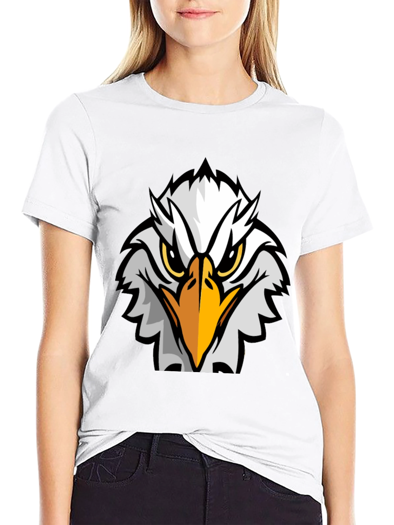 Eagle Graphic Black T-Shirt - Bold Design