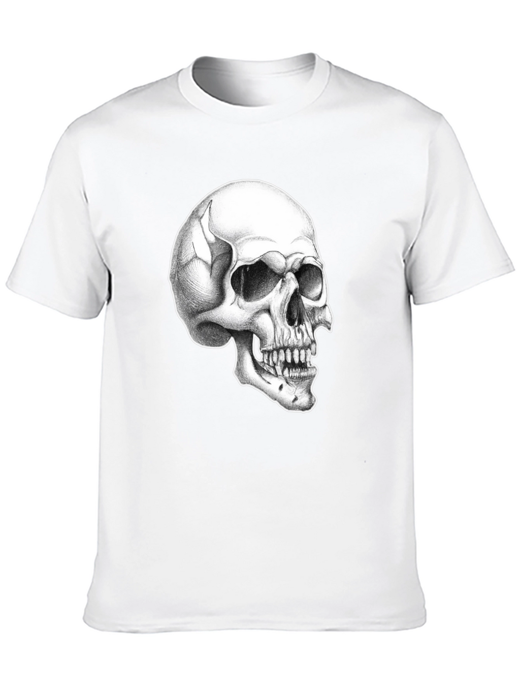 Skull Graphic Tee - Classic Black Cotton T-Shirt