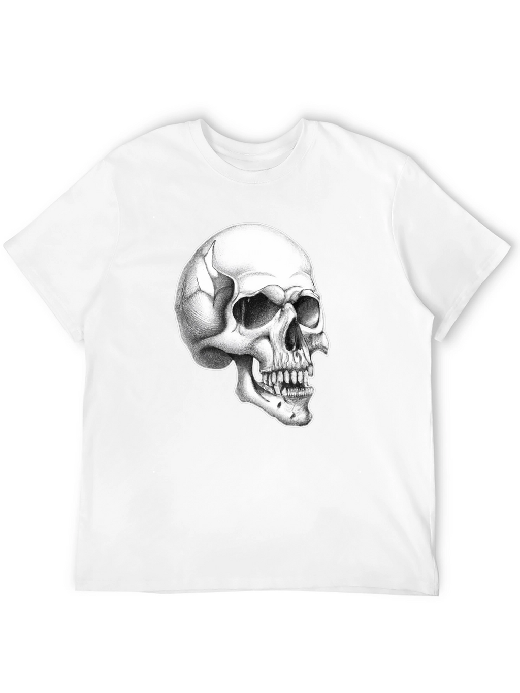 Skull Graphic Tee - Classic Black Cotton T-Shirt