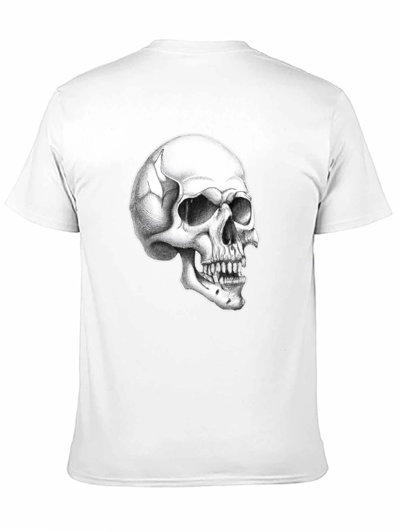 Skull Graphic Tee - Classic Black Cotton T-Shirt